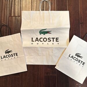 Lacoste shopping bag bundle (3)‎
